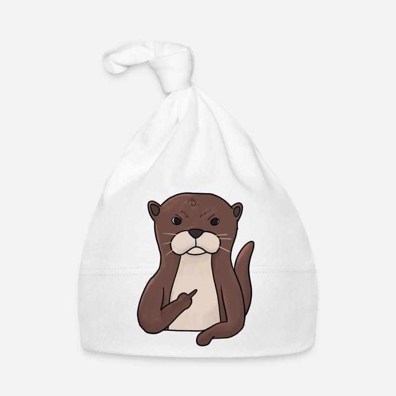 Mürrischer Utter med långfinger Ekologisk babymössa