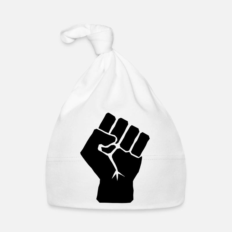 Symbole levé de poing Bonnet bio Bébé