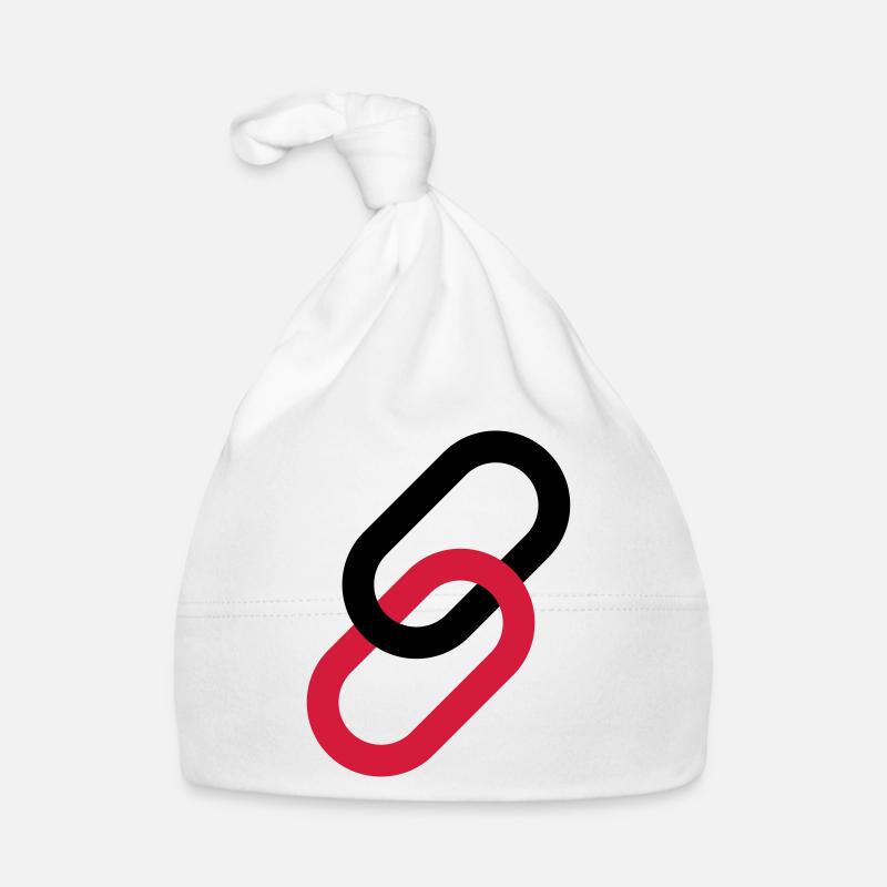 Lien comme symbole - Bonnet bio Bébé - blanc