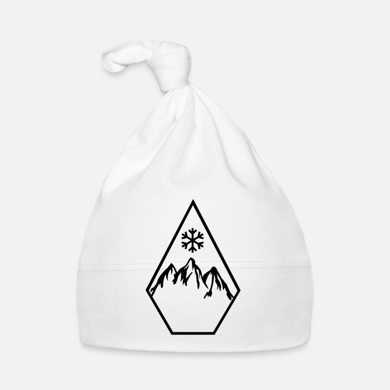 Ski Snowboard Snowflake Diamond Baby Bio-Mütze