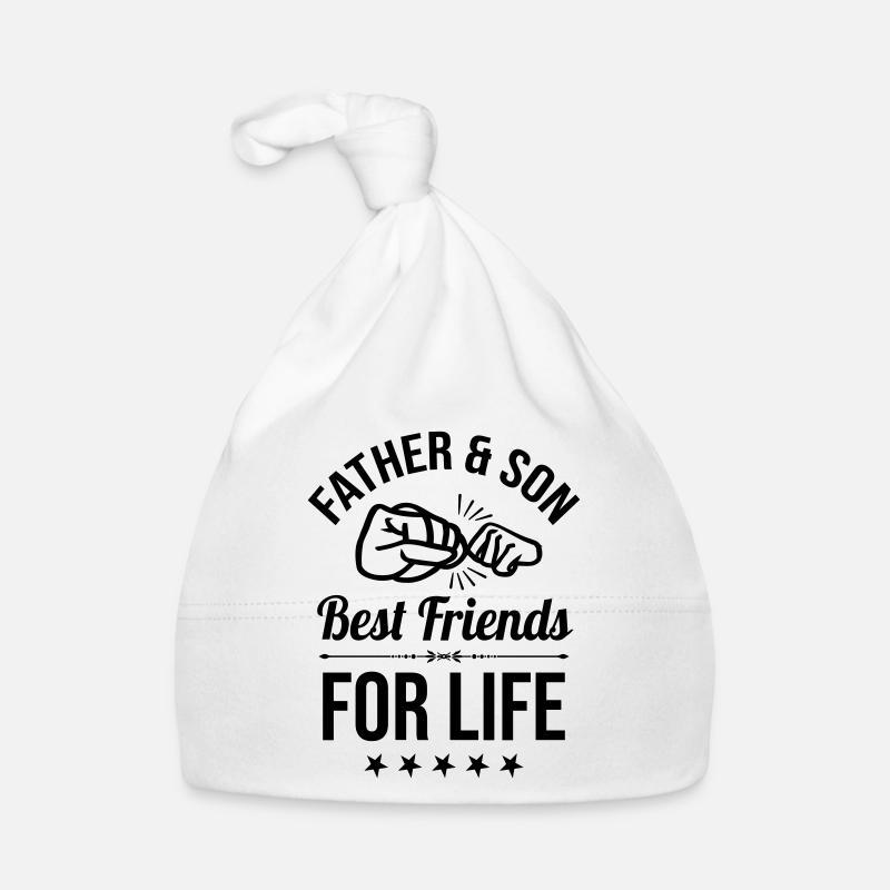 Vater und Sohn Faustcheck beste Freunde Faust Papa Baby Bio-Mütze