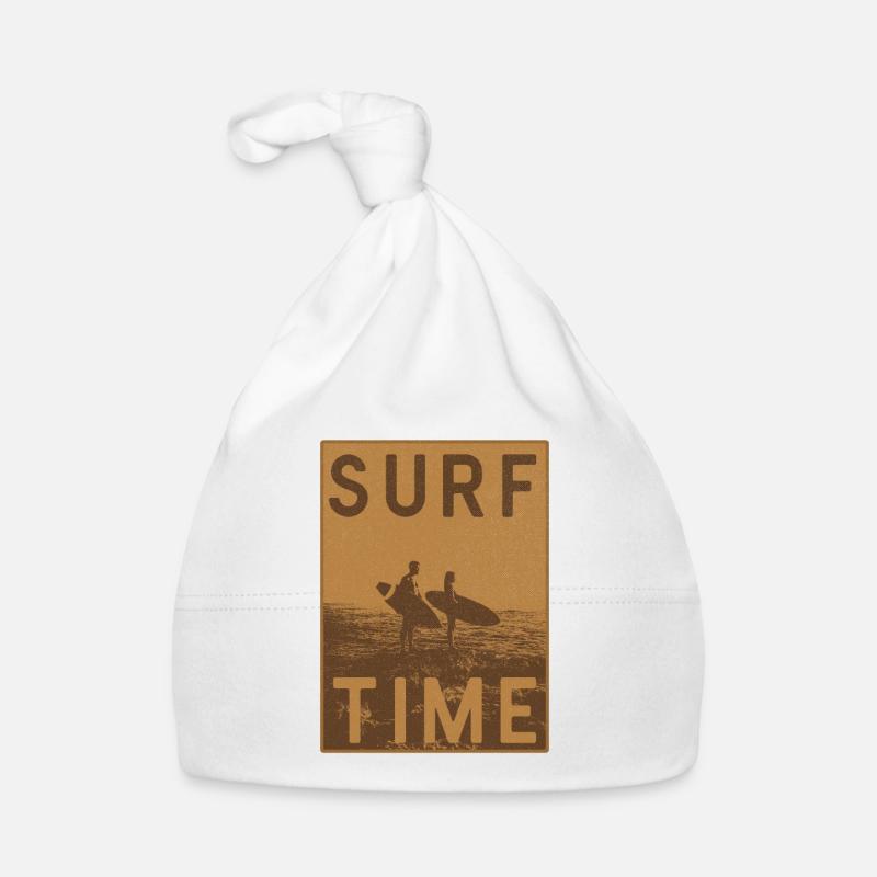 Affiche vintage Surftime Bonnet bio Bébé