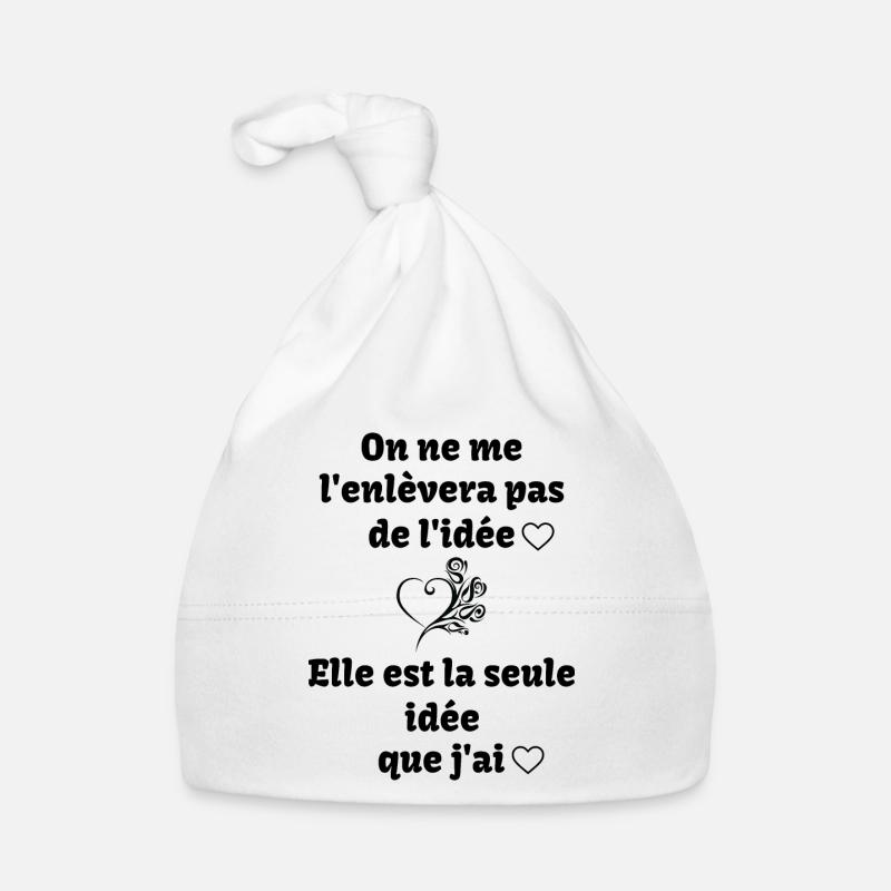 ma seule idée !! - Bonnet bio Bébé - blanc