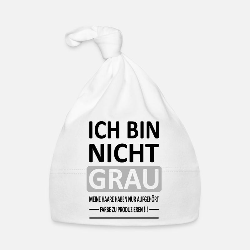 Ich bin Nicht GRAU - Version 1 Baby Bio-Mütze