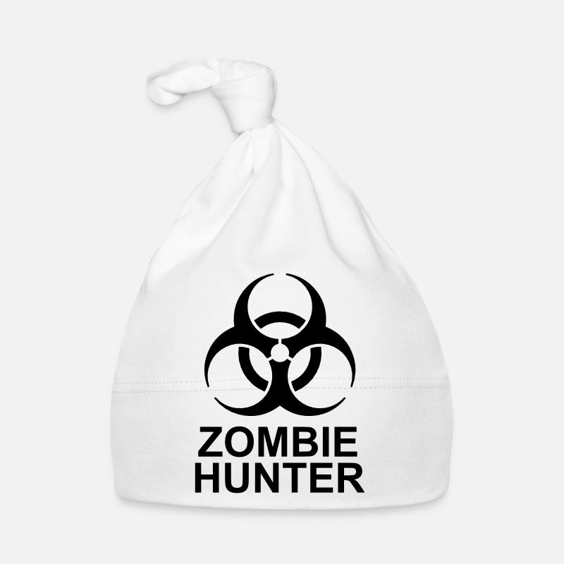 Chasseur de zombies Citation d’Halloween Bonnet bio Bébé