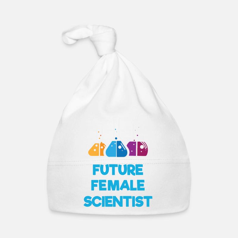 Future Female Scientist Organic Baby Cap