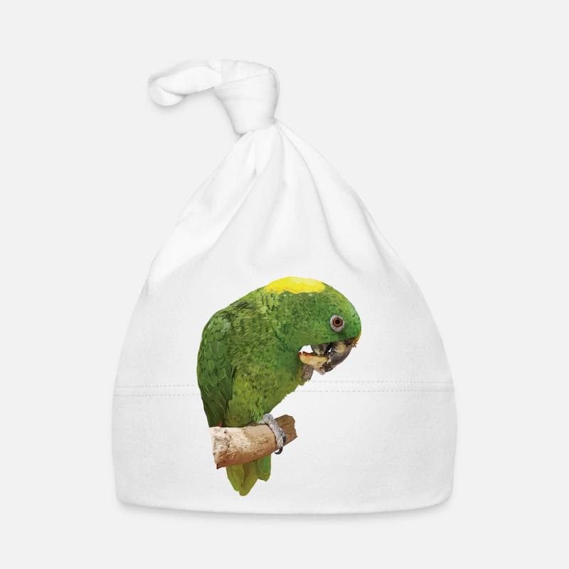Le perroquet à nuque jaune Bonnet bio Bébé
