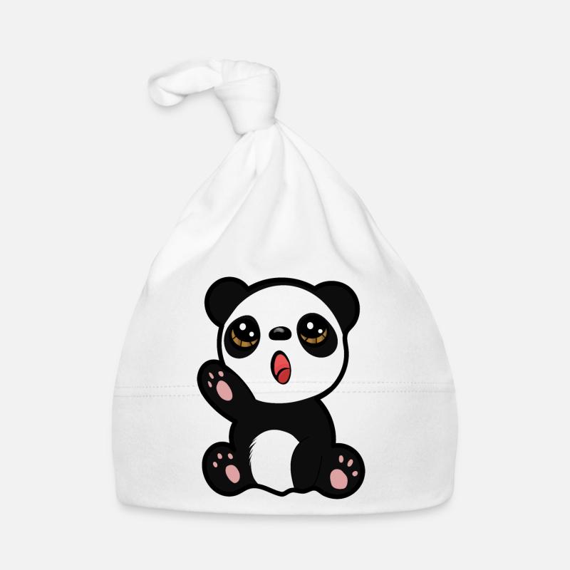 Bébé panda Bonnet bio Bébé