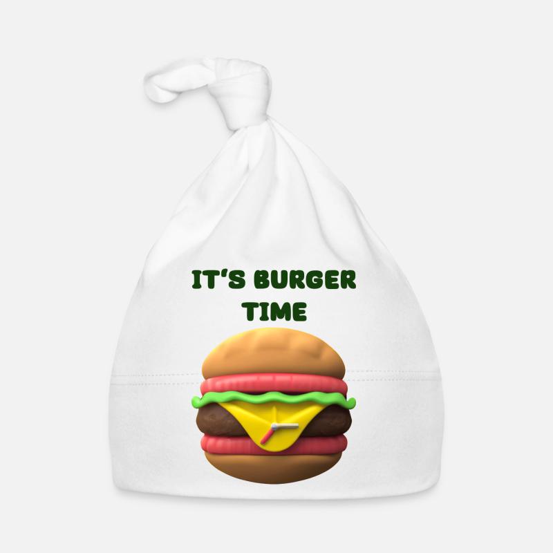 C’EST L’HEURE DU BURGER Bonnet bio Bébé