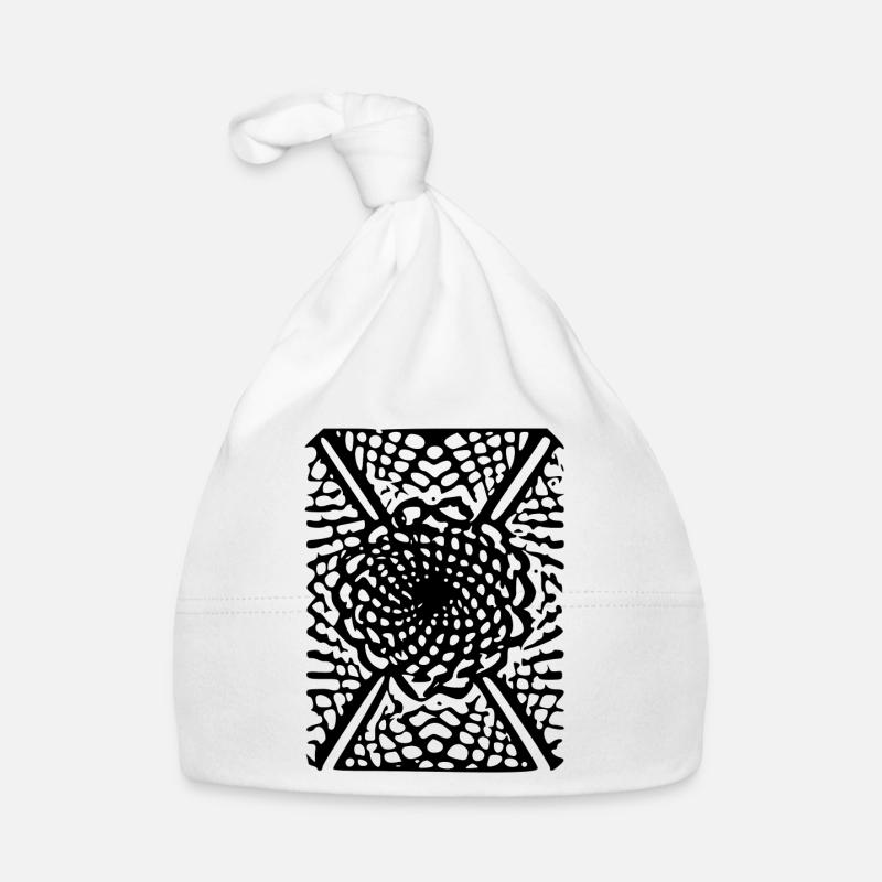 Design abstrait Bonnet bio Bébé