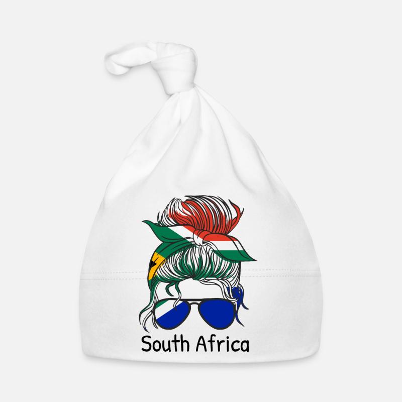 Drapeau de l’Afrique du Sud Drapeau sud-africain Bonnet bio Bébé