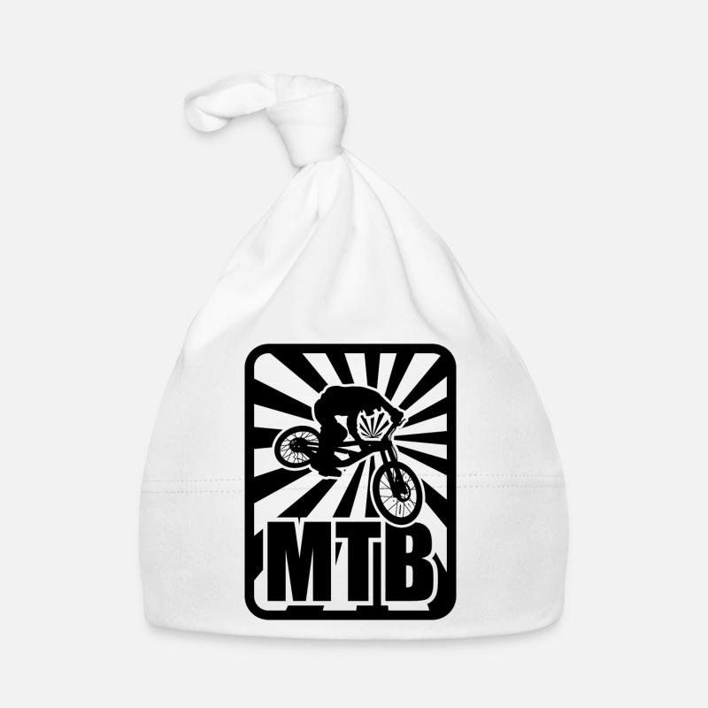 VTT, vélos, cyclisme - Bonnet bio Bébé - blanc