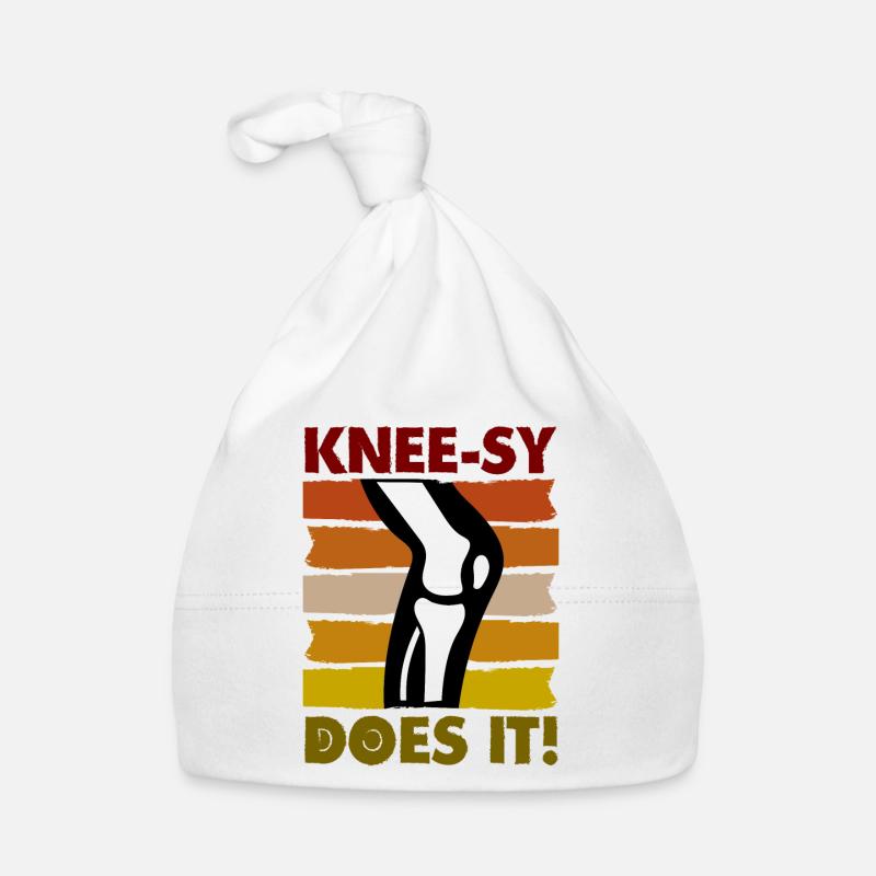 Knee-sy does it! - Baby Bio-Mütze - Weiß