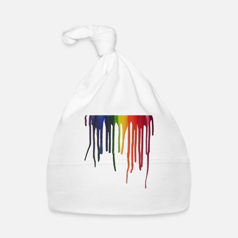 Faden Regenbogen Baby Bio-Mütze