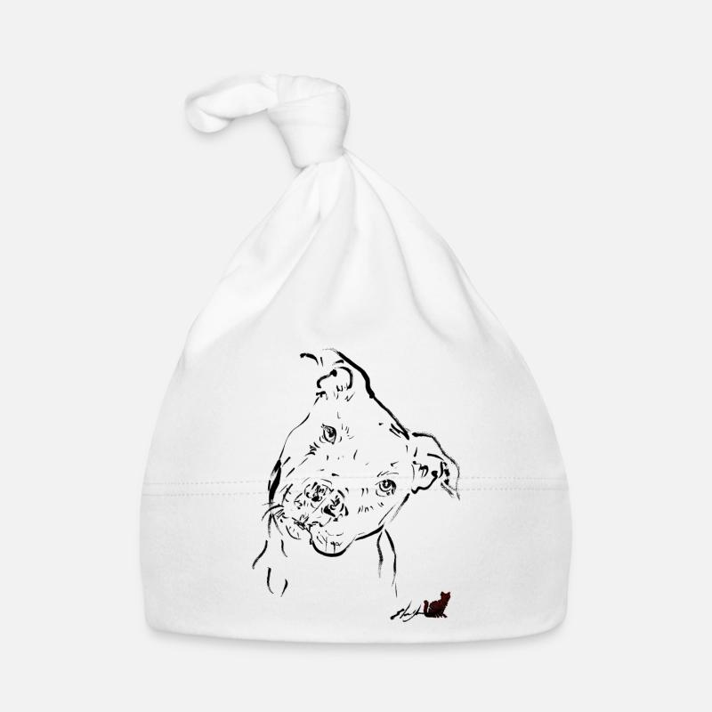 black pit bull Organic Baby Cap