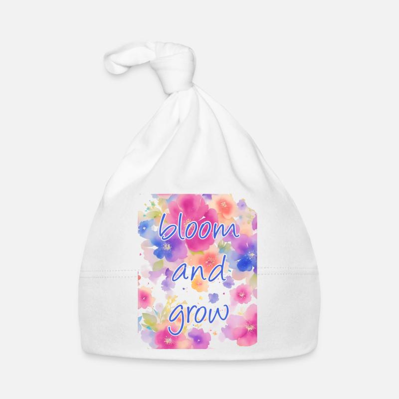 Fleurir et grandir Bonnet bio Bébé