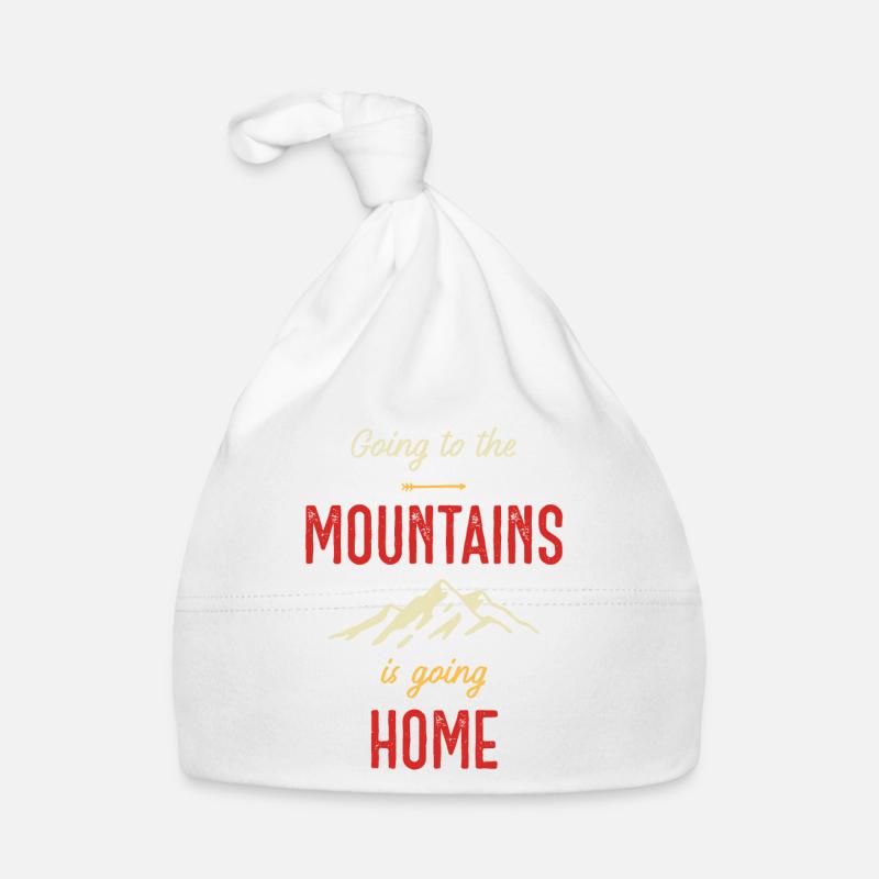 Going to the Mountains is Going Home Organic Baby Cap