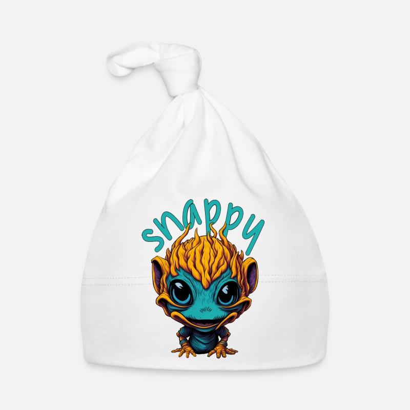 Snappy Alien Organic Baby Cap
