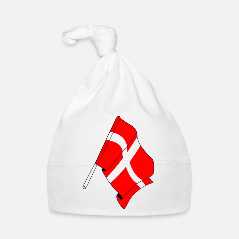 Flag: Denmark Organic Baby Cap