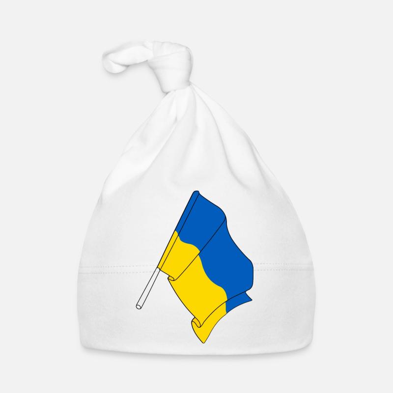 Drapeau Ukraine Bonnet bio Bébé