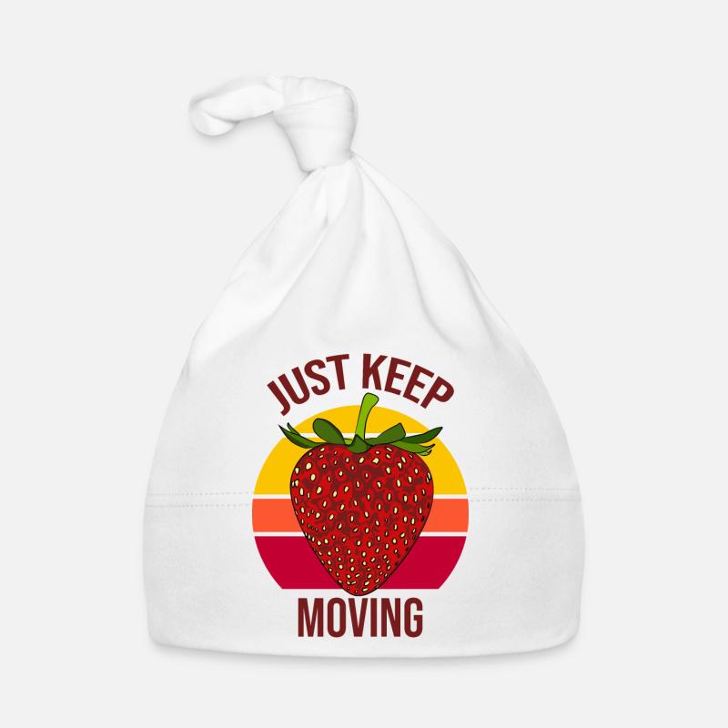 just keep moving Organic Baby Cap