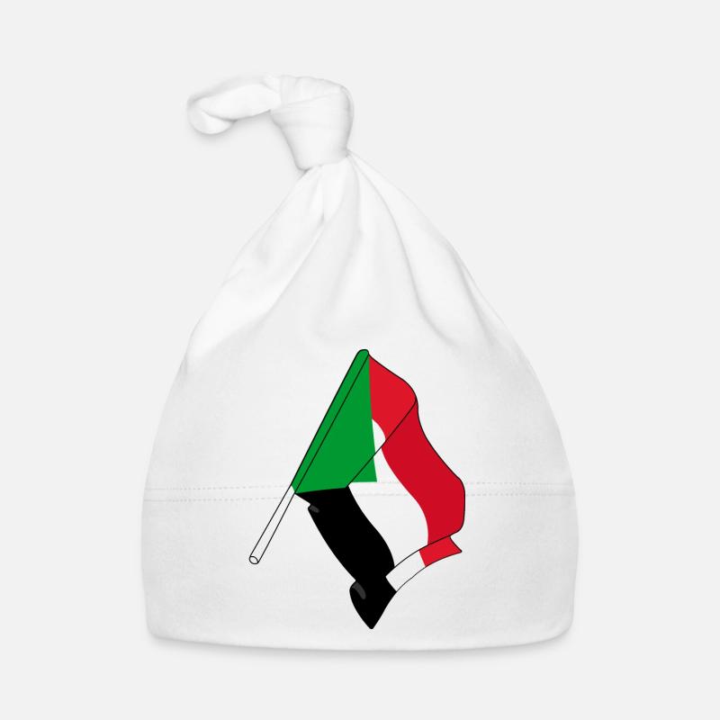 Drapeau Soudan Bonnet bio Bébé