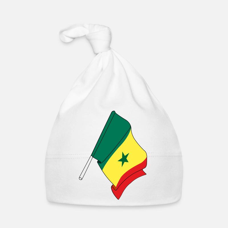 Drapeau du Sénégal Bonnet bio Bébé