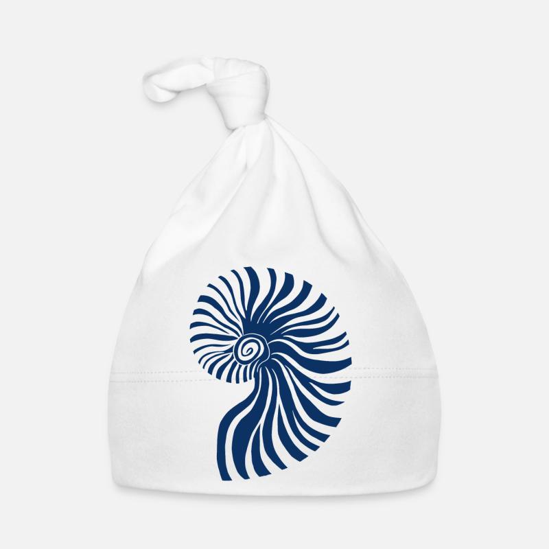 Blue Ammonite Organic Baby Cap