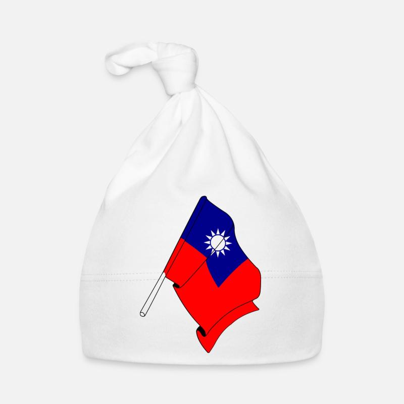 Flagge von Taiwan Baby Bio-Mütze