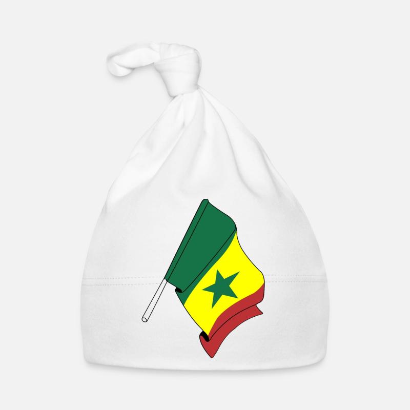 Drapeau du Sénégal Bonnet bio Bébé