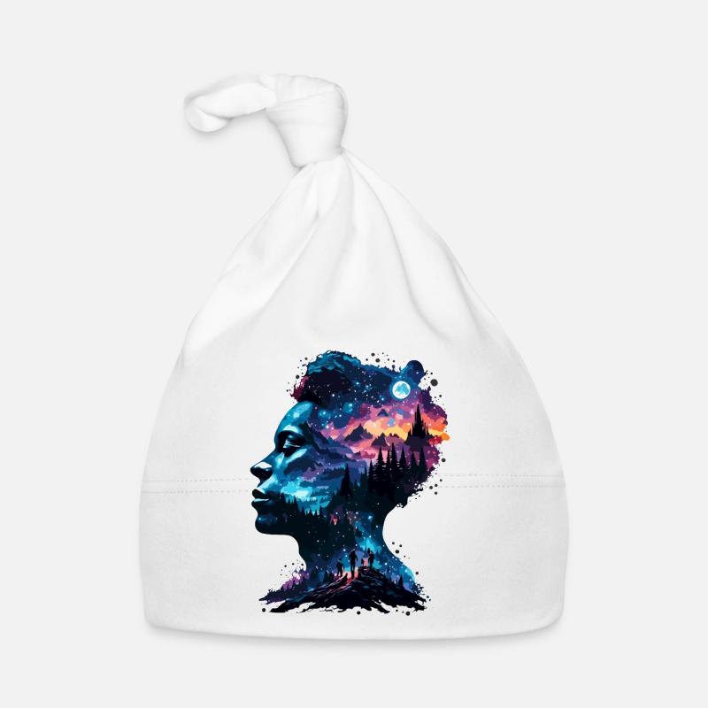 Silhouette / Forest / Portrait / Trees / Person Organic Baby Cap
