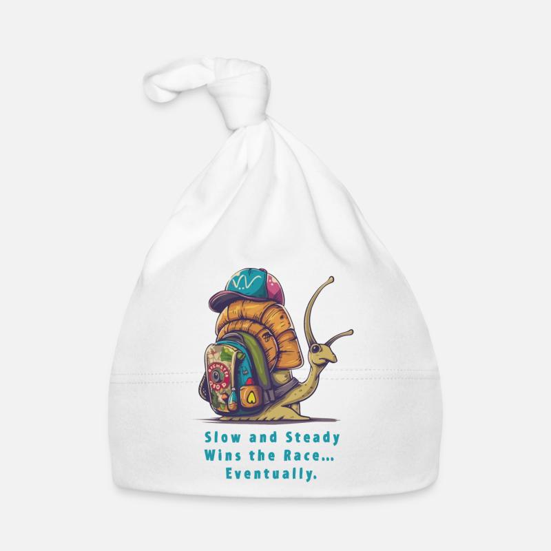 Lent et régulier - Bonnet bio Bébé - blanc