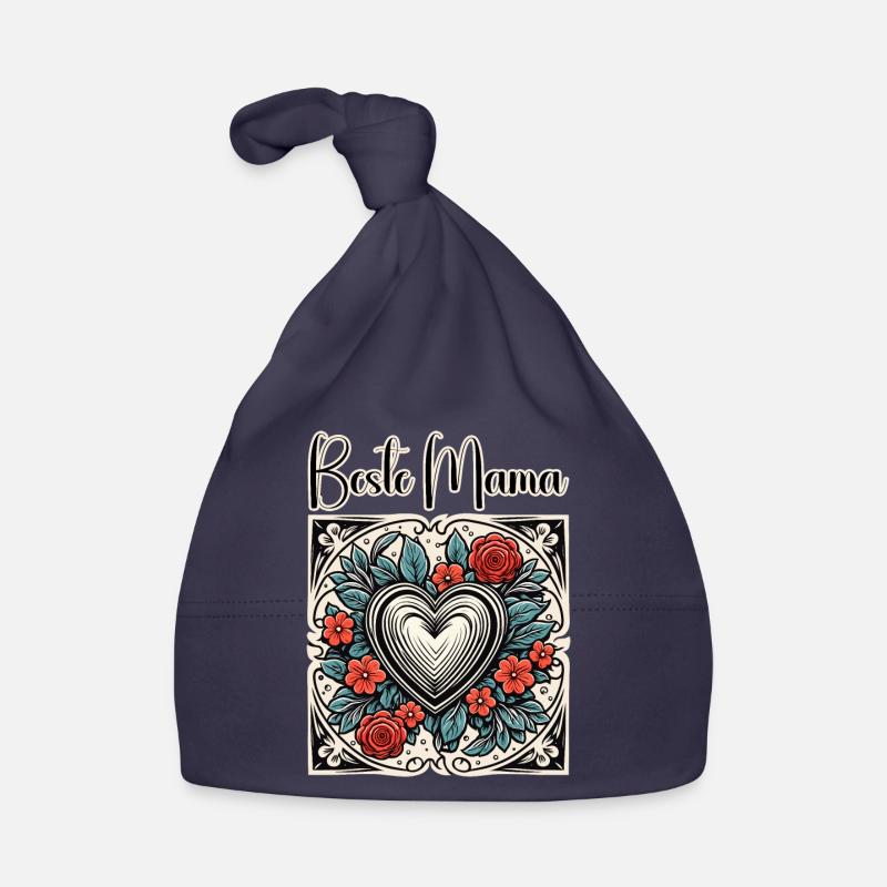 Herz / Muttertag / Liebe / Feiertage / Love Baby Bio-Mütze