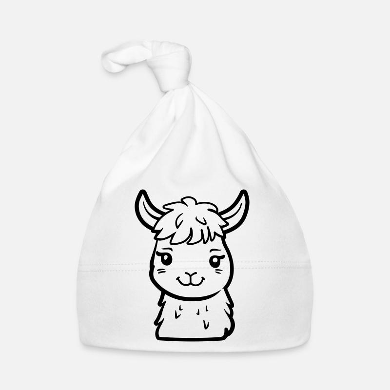 Alpaca llama Organic Baby Cap