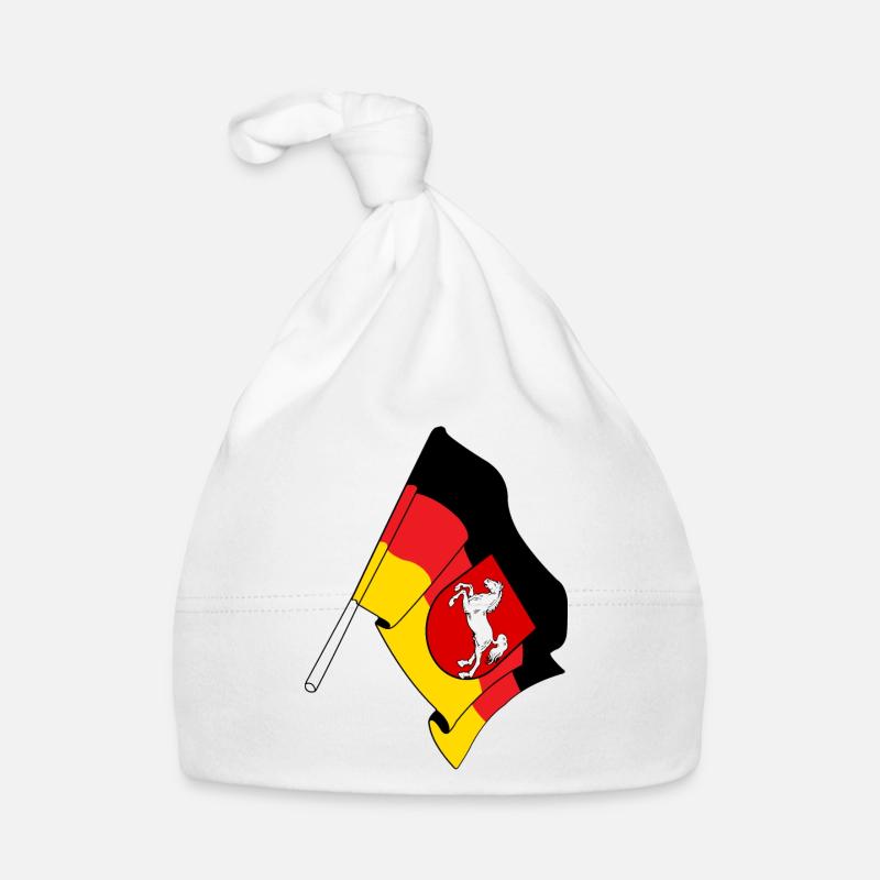 Flag Lower Saxony Organic Baby Cap
