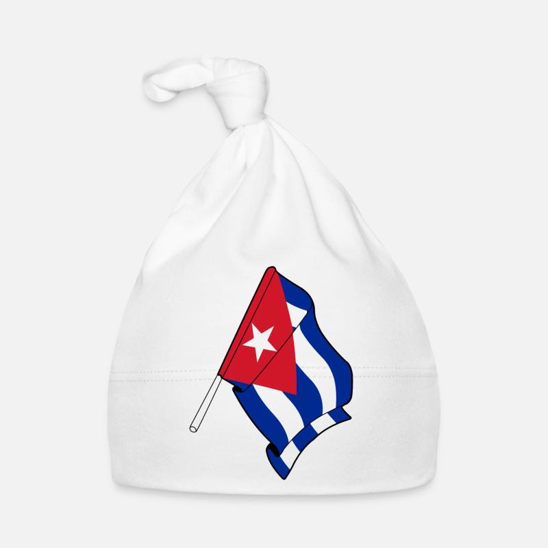 Drapeau de Cuba Bonnet bio Bébé