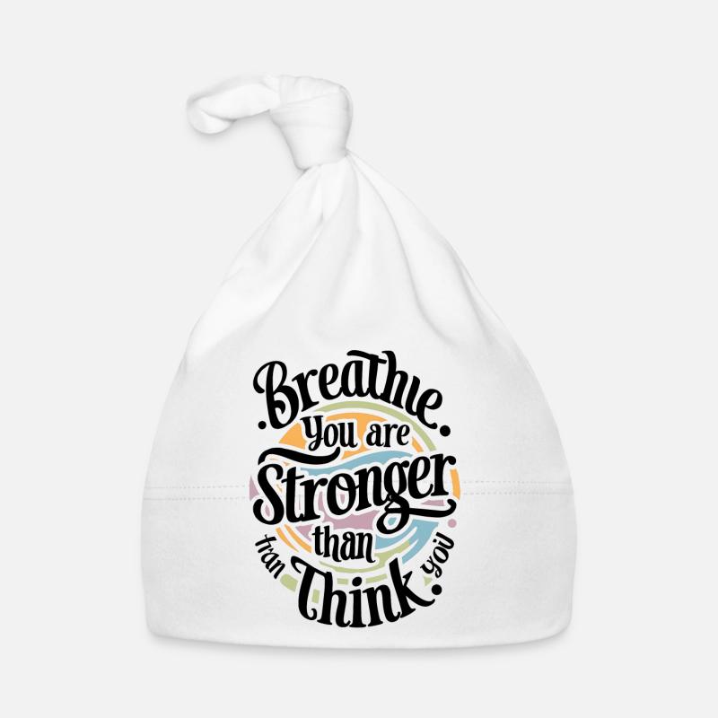 Inspirational Wisdom Typography Organic Baby Cap