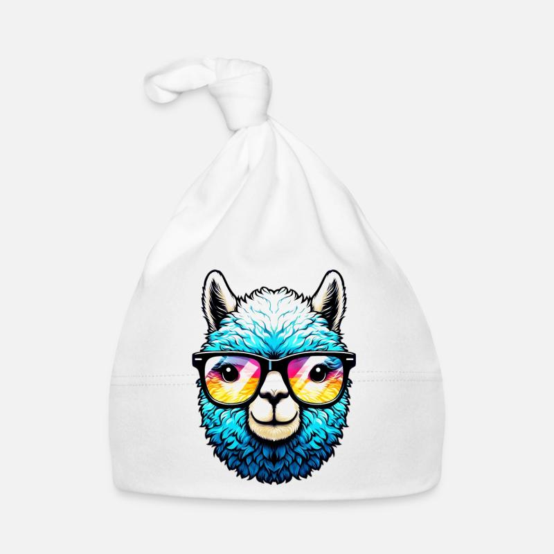 Alpaga avec lunettes de soleil Bonnet bio Bébé