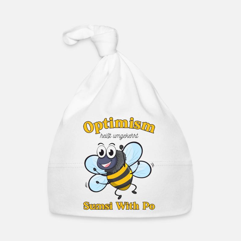 Bee Motivation Optimism Organic Baby Cap
