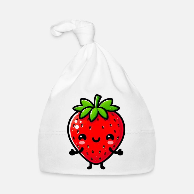 Erdbeeren Erdbeeren Baby Bio-Mütze