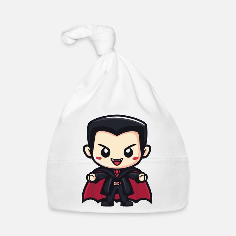 Vampir Halloween Niedlich Comic Baby Bio-Mütze