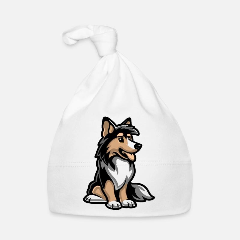 dog comic Baby Bio-Mütze