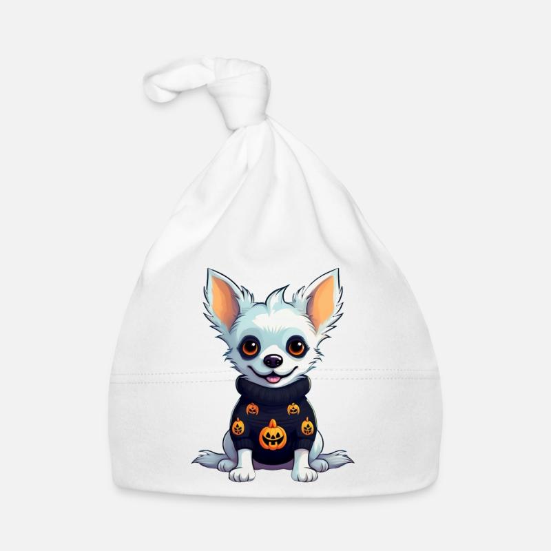Chihuahua Hallooween Pullover Baby Bio-Mütze