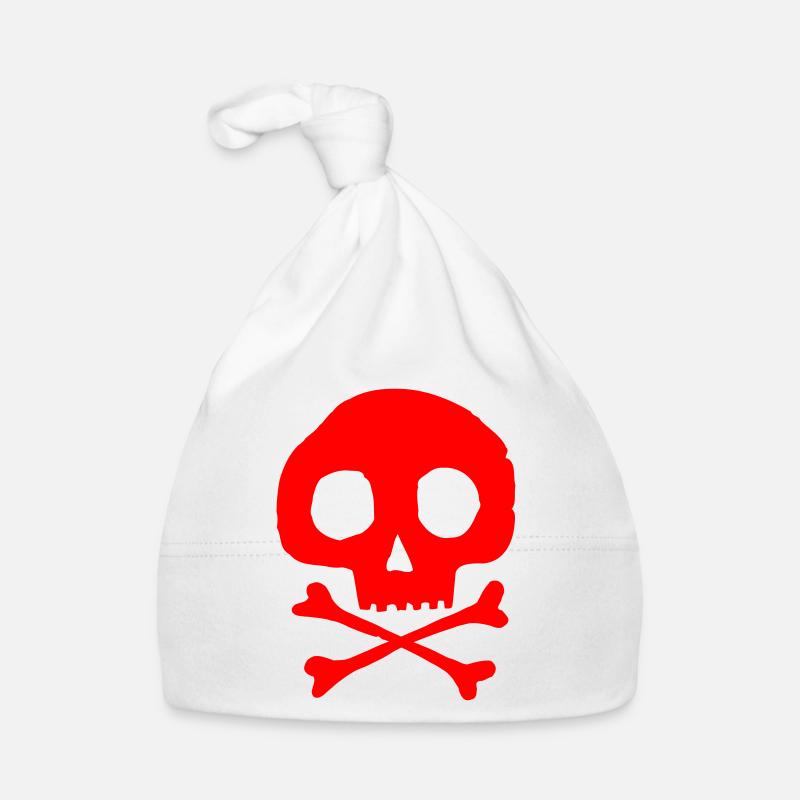 Crâne et os Bonnet bio Bébé