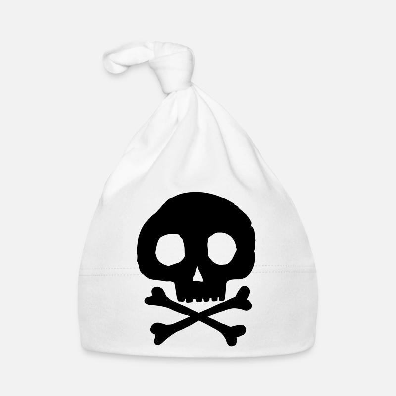 Crâne et os Bonnet bio Bébé
