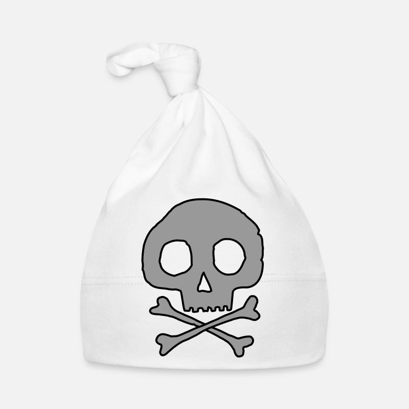 Schädel und Knochen Baby Bio-Mütze