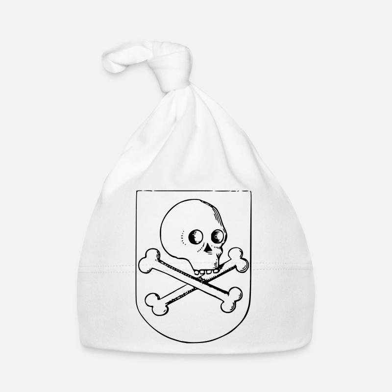 Skull and bones Organic Baby Cap