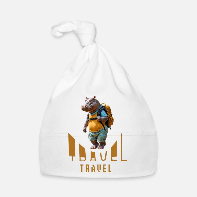 Hippo Organic Baby Cap