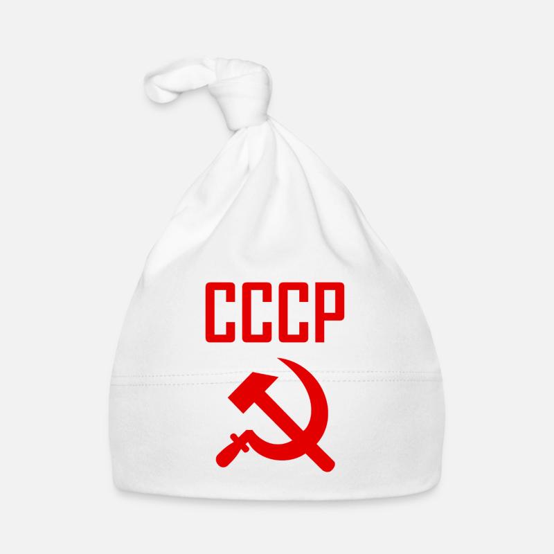 Soviet - Hammer and Sickle Soviet Union - Communist Organic Baby Cap