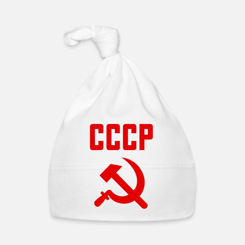 Soviet - Hammer and Sickle Soviet Union - Communist Organic Baby Cap